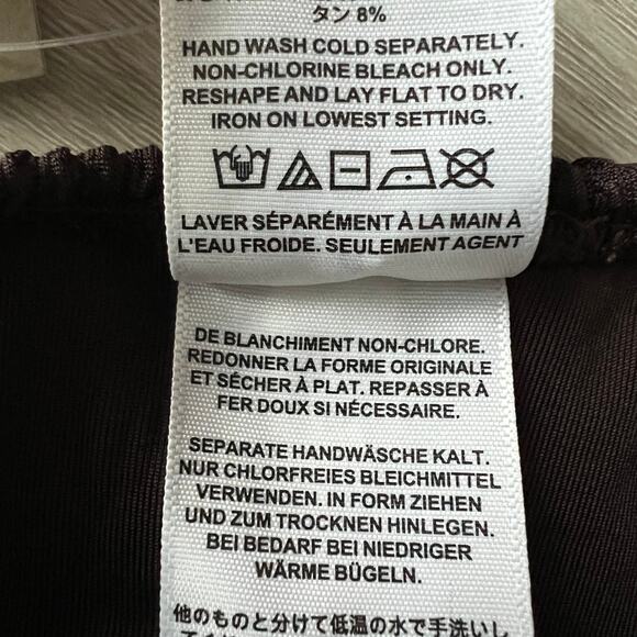 J Crew Claudia Scrunchie One Piece Swimsuit Size 6 Brown Textured - Picture 6 of 9